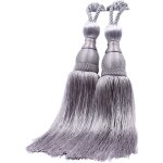 Embrasses de rideaux - lakdd - 1 paire - corde en rayonne et nylon - couleur argent - d�coration int�rieure ...