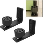 1 paire de guides au sol rglables pour portail coulissant rail de porte coulissante 2 portes (pas de ...
