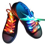 1 paire de lacets �tanches � led aliment�s par batterie pour chaussures de f�te hip - hop danse patinage ...