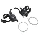 1 paire de leviers de frein et de changement de vitesse pour v�lo 3x7 21 vitesses avec c�ble de changement ...