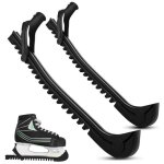 1 paire de protections de patins � glace r�glables pour hockey ou patinage artistique - protection des ...