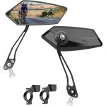 1 paire retroviseur velo - grand hd miroirs de v�lo r�glable � 360� - compatibles guidon 22 - 25mm universel ...