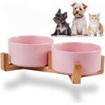 1 pi�ce - gamelle en c�ramique pour chat et chien - avec support - antid�rapante - gamelle pour animaux ...