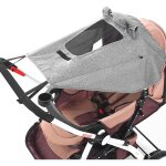 1 pi�ce ombrelle poussette universelle uv 50 r�glable multi - angle gris qualit� sup�rieure livraison ...