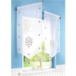 1 pice rideau voilage broderie dcoration de fentre brise bise pour caf cuisine balcon 40x60cm blanc ...