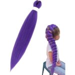 1 pi�ce de tresses - cheveux tress�s pr� - �tir�s pour filles - 66 cm - extensions de tresses violettes ...