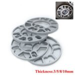 1 plaque de cales despacement de roue de voiture universelle en aluminium 3 mm 5 mm 8 mm 10 mm pour 4 ...
