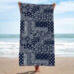 1 serviette de plage extra large serviette de plage à motifs blancs et noirs séchage rapide adaptée à ... 1 serviette de plage extra large serviette de plage à motifs blancs et noirs séchage rapide adaptée à ...