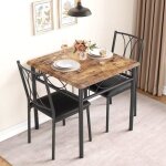 1 table 2 chaises ensemble 3 pi�cescuisine ensemble table et chaises pour salle � manger design �l�gant ...