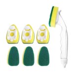 1 de vaisselle 7 t�tes d�ponge de rechange �ponges de nettoyage pour cuisine �vier salle de bain ustensiles ...