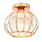 1 x plafonnier en cristal or rose rond Ø18cm - e27 luminaire interieur vintage lampe industriel métal ... 1 x plafonnier en cristal or rose rond Ø18cm - e27 luminaire interieur vintage lampe industriel métal ...