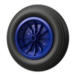 1 x roue en polyurthane  350 mm 3. 50 - 8 palier lisse roue de brouette pneus anti - crevaison noir ...