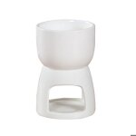 1 x service  fondue au chocolat en cramique service  fondue au chocolat blanc avec 2 fourchettes en ...