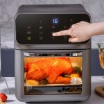 10 en 1 friteuse sans huile 10l professionnel lexlife - airfryer 10 programmes - avec ecran hd tactile ...