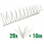10 mtre pics anti pigeons 4 ranges en polycarbonate - solution de qualit pour contrle des oiseaux ...