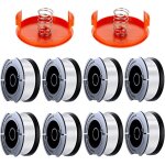 10 pack bobine fil coupe bordure compatible avec black et decker coupe bordures(8 fil coupe bordure2 ...
