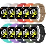 10 pack bracelets compatible avec xiaomi redmi watch 4 / mi smart band 9 probande souple pour redmi watch ...