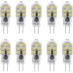 10 - pack g4 2w led ampoule pour les ampoules de hotte200lmbi - pin avec couvercle en pvc transparentblanc ...