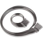 10 pcs collier soufflet cardanpince de joint homocintique darbre  cardan collier de serrage en acier ...