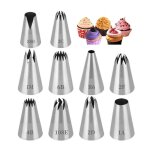10 pcs grosse douille patisserie douille patisserie professionnelle embout poche a douille patisserie ...