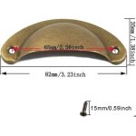 10 pcs poign�es de porte r�tro poign�es de porte darmoire de tiroir de cuisine poign�e semi - circulaires ...