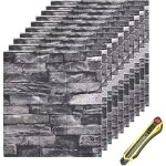 10 pices papier peint brique 3d panneau mural adhsif papier peint adhesif stickers murale dcoradif dalle ...