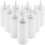 10 pi�ces distributeur de condiments en plastique sauce bouteille ensemble bouteille � presser ensemble ...