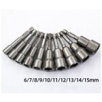 10 pièces douille magnétique visseuse: embout aimanté pour visseuse à choc 6 - 15mm adaptateur embouts ... 10 pièces douille magnétique visseuse: embout aimanté pour visseuse à choc 6 - 15mm adaptateur embouts ...
