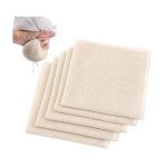 10 pi�ces �tamine alimentaire r�utilisable et lavable mousseline alimentaire 50 x 50cm non blanchi tissu ...