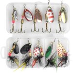 10 pièces kit de leurre de pêche spinnerbaits cuillère à pêche tournante métallique kit dappâts de pêche ... 10 pièces kit de leurre de pêche spinnerbaits cuillère à pêche tournante métallique kit dappâts de pêche ...