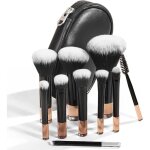 10 pices pinceaux maquillage brosse de nettoyage synthtiques haut de gamme pour fond de teint blush ...
