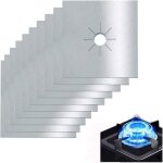 10 pices protection plaque cuisson gaz rutilisable couvre  anti chaleur tapis cuisinire antifouling ...