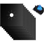 10 pi�ces protection plaque cuisson gaz : r�utilisable fonctionne comme couvre plaque avec propri�t�s ...