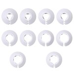 10 rosaces cache - tuyau radiateur blanches ? 5 tailles (12 / 16 / 20 / 25 / 32 mm) en plastique