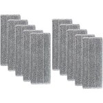10 pices serpillres en microfibre pour balai lave - sol housse de nettoyage de rechange vadrouille ...