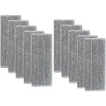 10 pi�ces serpill�res en microfibre pour balai lave - sol housse de nettoyage de rechange vadrouille ...
