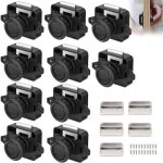 10 pi�ces serrures de camping car bouton poussoir en m�tal serrure de porte serrure de meuble serrure ...