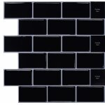 10 - pièces sticker carrelage adhesif mural 3d autocollant credence adhesive pour cuisine noir (30. 5x ... 10 - pièces sticker carrelage adhesif mural 3d autocollant credence adhesive pour cuisine noir (30. 5x ...