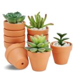 10 pot terre cuite pot de fleur terre cuite mini pot de fleur en cramique avec trou de vidange pot plante ...