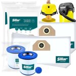 10 sacs et filtre pour aspirateur karcher wd3. 200 wd3 wd2 mv3 kwd v12 v - 15 v - 17 filtre pour fonctionnemen ...