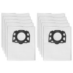 10 sacs de remplacement pour aspirateur karcher mv4 mv5 mv6 wd4 wd5 wd6