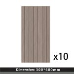 10 x papier peint autocollant 3d effet bois 30 cm x 60 cm marron 18 m�