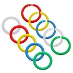 100 anneaux de reliure flexibles en plastique multicolores anneaux à feuilles mobiles pour cartes école ... 100 anneaux de reliure flexibles en plastique multicolores anneaux à feuilles mobiles pour cartes école ...