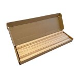 100x b�tons carr�s en bois 400x4x4 mm b�tons de barbe � papa de bombon b�tons pour lartisanat de barbe ...