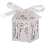 100 botes  drages de mariage motif couple dcoupe laser luxueuse ruban dcoratif bote cadeau de table ...