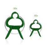 100 clips de jardin pour tomates roses concombres et autres plantes grimpantes - pinces stables pour ...