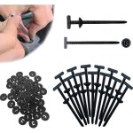 100 colliers de serrage nylon rsistants uv pour rparation auto noir