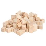 100 cubes bois pin 10mm vierges carr�s artisanat bricolage jouet puzzle enfant