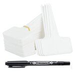 100 tiquettes de jardin en plastique marqueurs rutilisables avec stylo tanche yyv