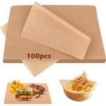 100 feuilles cuisson pr�d�coup�es antiadh�sives. compatible four grill et friteuse air. naturel et pratique. ...